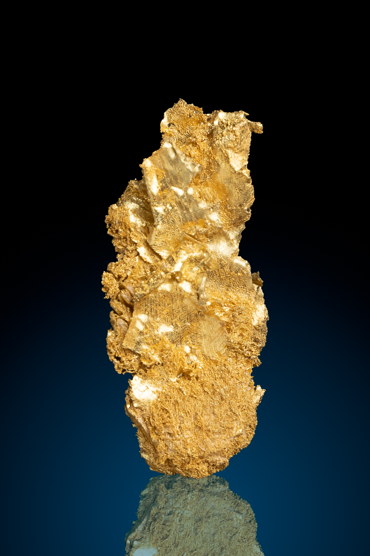 (image for) Dazzling Layered Crystallized Leaf and Wire Gold Nugget - Round Mountain, NV